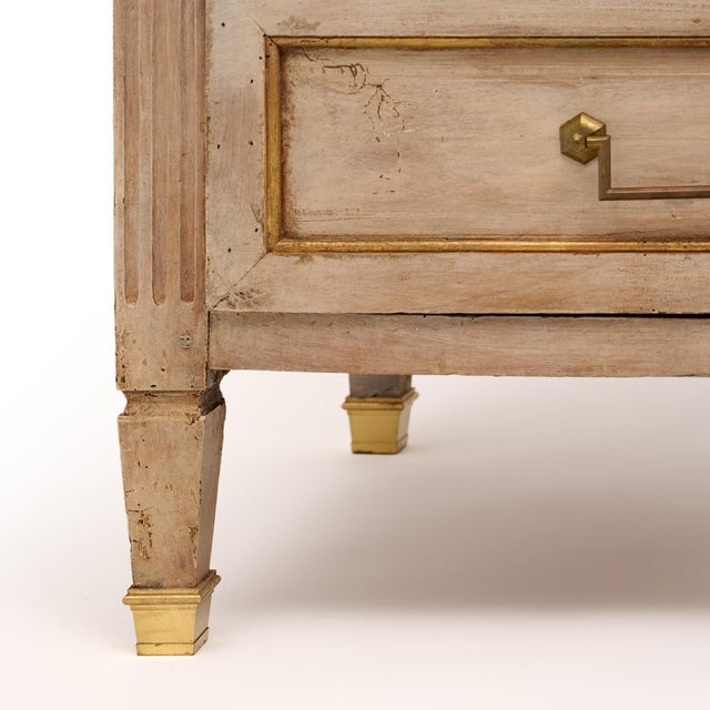 French Antique, Louis XVI Period Chest of Drawers, Painted For Sale - Image 10 of 10