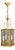 Regency Style Gilt Brass Hanging Lantern For Sale