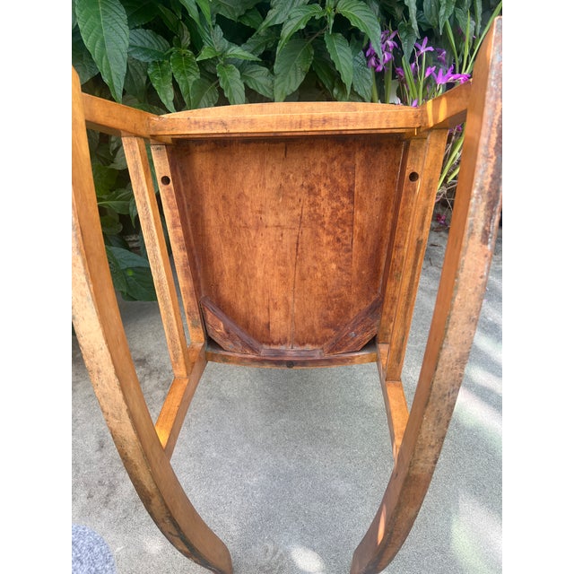 1940s Rocking Chair Made W/Bird's Eye Maple Wood For Sale In Los Angeles - Image 6 of 7