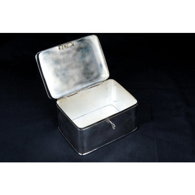 Metal Late 19th Century Continental Silverplate Box For Sale - Image 7 of 11