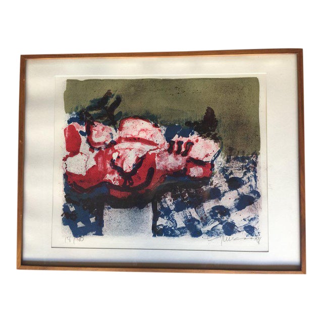 Klaus Fussmann Still Life Lithograph For Sale