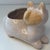 David Stewart Vintage 1960s Cat Pottery Planter David Stewart Lions Valley Stoneware Speckled Glaze MCM For Sale - Image 4 of 13