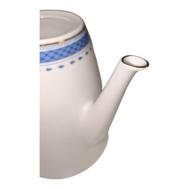 Vintage Vista Alegre "Blue Flower" Porcelain Coffee Service - 3 Pieces For Sale - Image 11 of 13