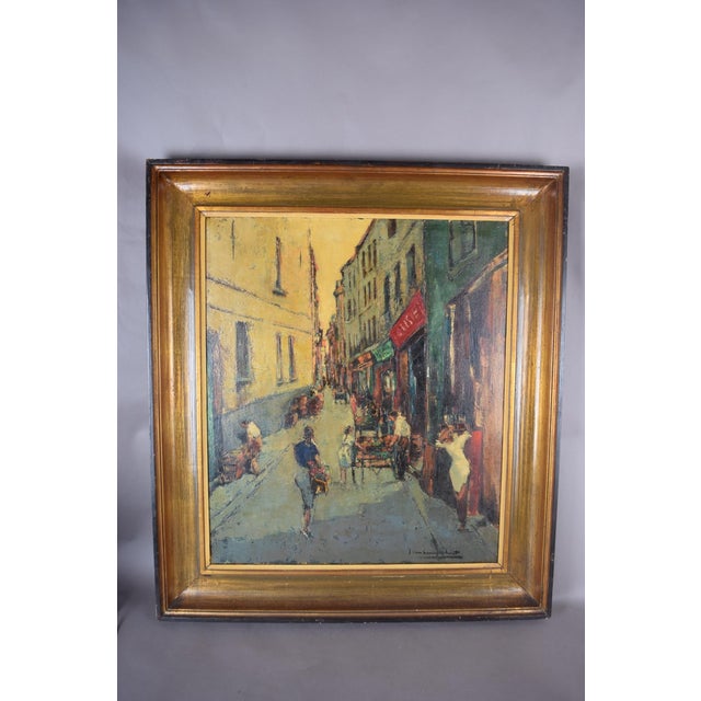 J. Van Campenhout, Rue Quincampoix, Parisian Street Scene, 1950s, Oil on Canvas, Framed For Sale - Image 12 of 15