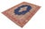 Shabby Chic Shabby Chic 1990's Vintage Blue/Pink Wool Rug - 9'10'' X 13'9'' For Sale - Image 3 of 10