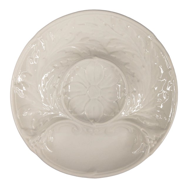 1940s French Gien Majolica Artichoke Plate For Sale