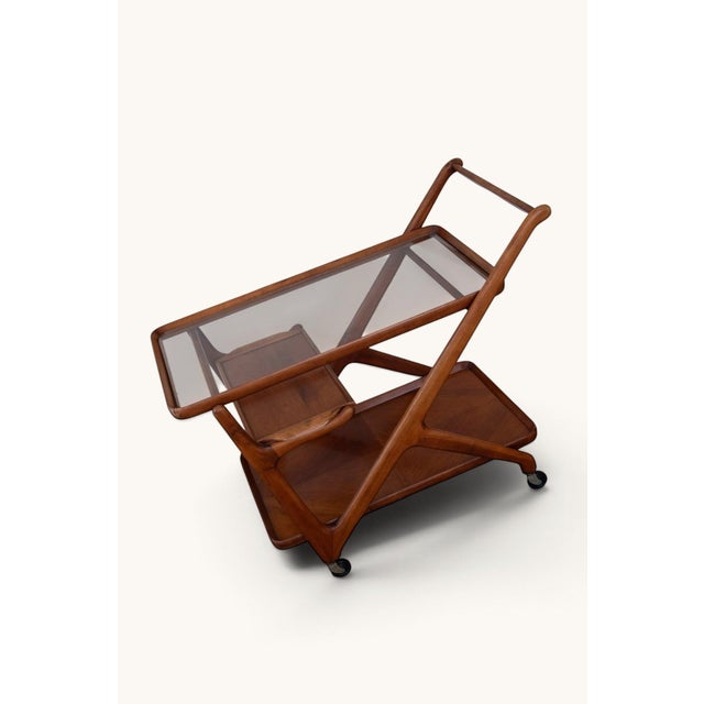 Bar Cart attributed to Cesare Lacca for Cassina, 1950s For Sale - Image 9 of 15