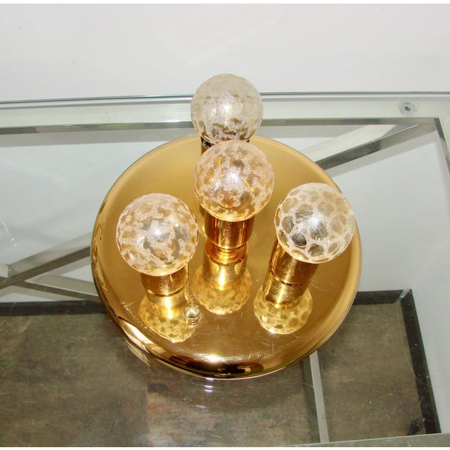 Vintage Ceiling Light in Brass-Finished Metal, 1980s For Sale - Image 12 of 13