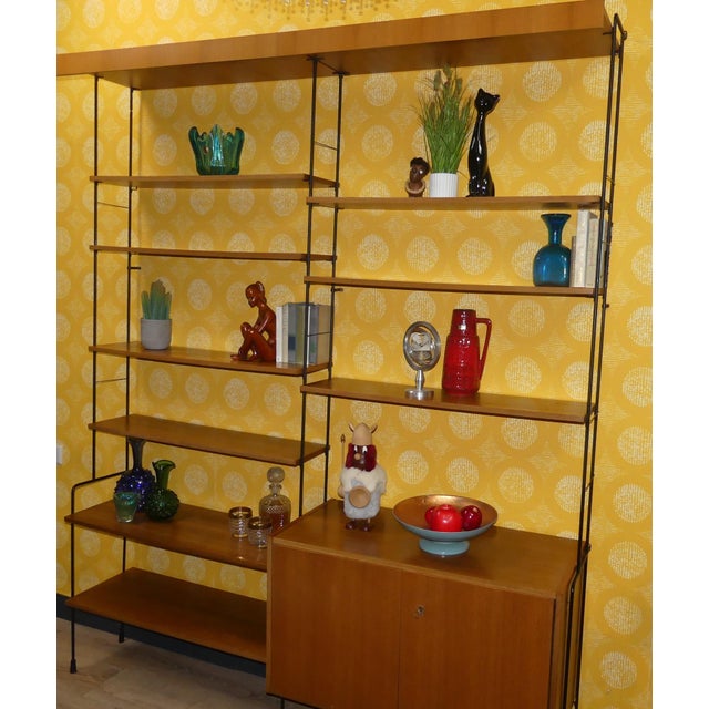 Mid-Century Modern Mid-Century String Ladder Shelving System by Ernst Dieter Hilker for Omnia For Sale - Image 3 of 18