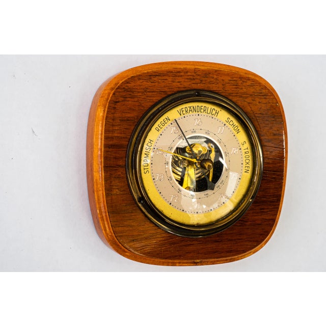Mid-Century Modern Barometer Weather Station, 1960s For Sale - Image 3 of 6