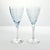 Fostoria “Versailles, Blue” Pair of Water Glasses 8 1/4” 10oz Good condition. No chips, cracks, or fleabites. Height 8...