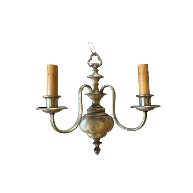 Antique Silver Plate Double Wall Sconces - a Pair For Sale - Image 4 of 8