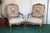 Antique Set of French Tapestry Gild Carved Gold Wood Arm Chairs Chairs & Sofa For Sale - Image 11 of 18