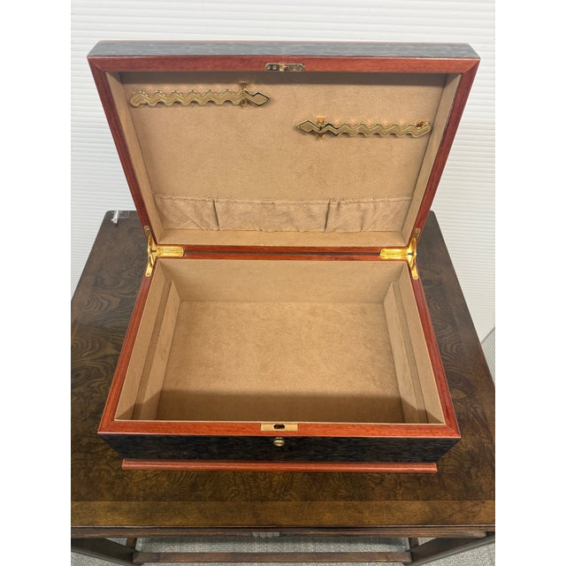 Agresti Osvaldo Luxury Burl Wood Jewelry Box For Sale In San Francisco - Image 6 of 12