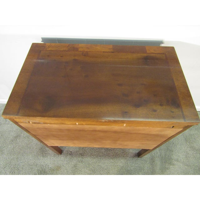 Brown Henredon Solid Mahogany Side Chest or Nightstand For Sale - Image 8 of 8