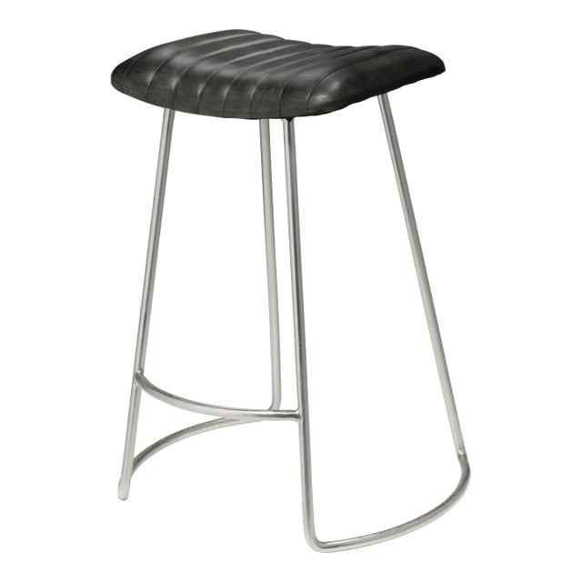 Lifestyle by JY Theo Counter Stool in Grey For Sale