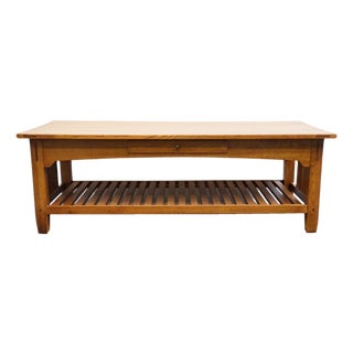 Lexington Furniture Bob Timberlake Arts and Crafts Collection Mission Style 58" Accent Coffee Table 0722-944 For Sale