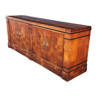 Century Furniture Biedermeier Style Dining Room Buffet Sideboard Cabinet, C1990s For Sale