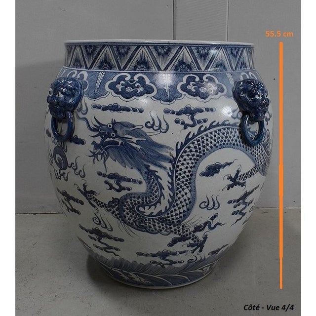 Large Chinese Ceramic Vase, 1950s For Sale - Image 18 of 18