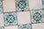 Ceramic 1920s Portuguese Art Deco Tiles Set of 32 Large Green & White Antique Decorative Tiles For Sale - Image 7 of 18