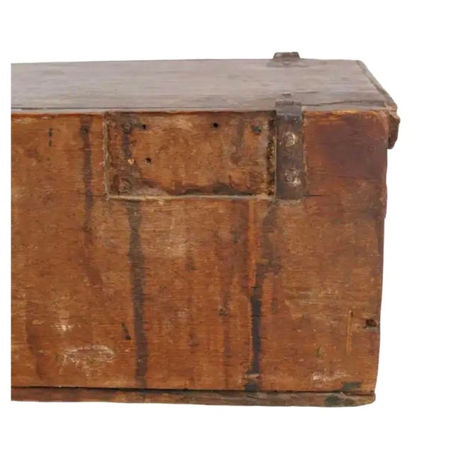 Spanish Colonial Inlaid Travel Desk, Wood and Iron, 17th Century For Sale - Image 14 of 15