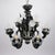 Ca’ Rezzonico’ Style Black & Clear Murano Glass Chandelier in the Manner of Giuseppe Briati For Sale - Image 14 of 18