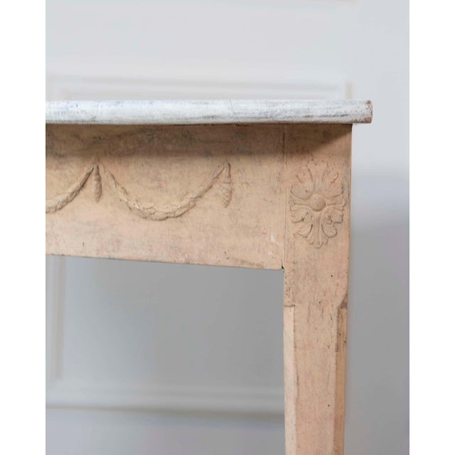 Pair of Swedish Gustavian Demi-Lune Console Tables in Oak, circa 1840–1860 For Sale - Image 4 of 11
