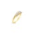 Contemporary Half Carat Marquise Diamond Ring 14k Yellow Gold, Size 4 For Sale - Image 3 of 3