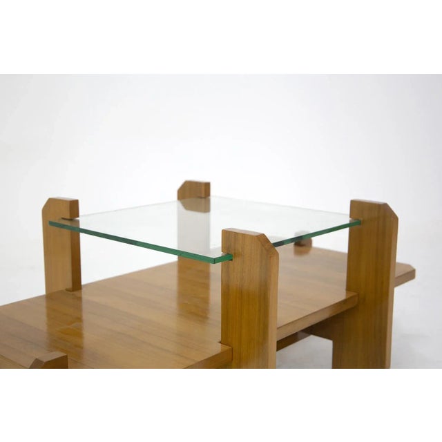 Italian Coffee Table with Glass Top by Vittorio Gregotti, 1960 For Sale - Image 4 of 11