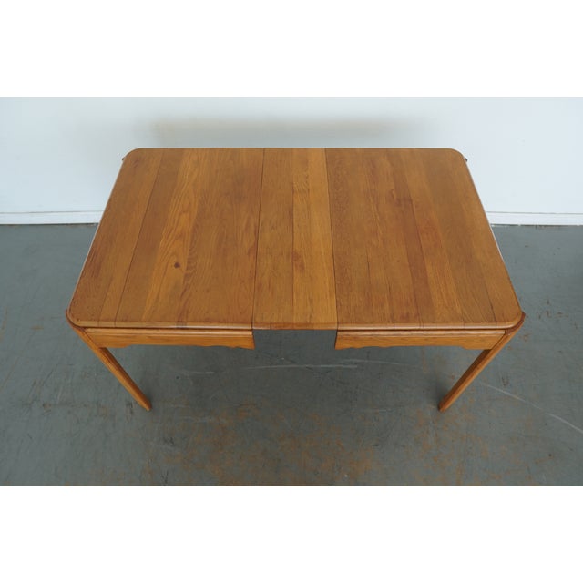 Vintage Mid-Century Extension Dining Table For Sale In Austin - Image 6 of 11