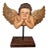 Vintage Hand Carved Cherub /Angel With Wings Figurine on Stand For Sale