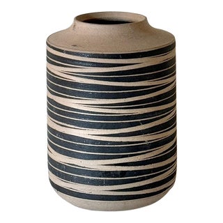 Late 20th Century Signed Studio Pottery Vase For Sale