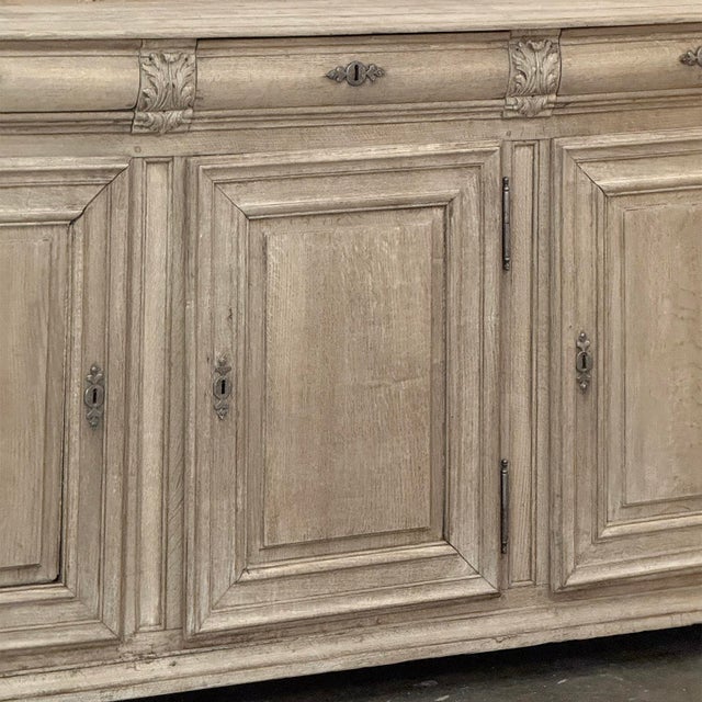 Sand 18th Century Country French Neoclassical Stripped Oak Buffet For Sale - Image 8 of 18