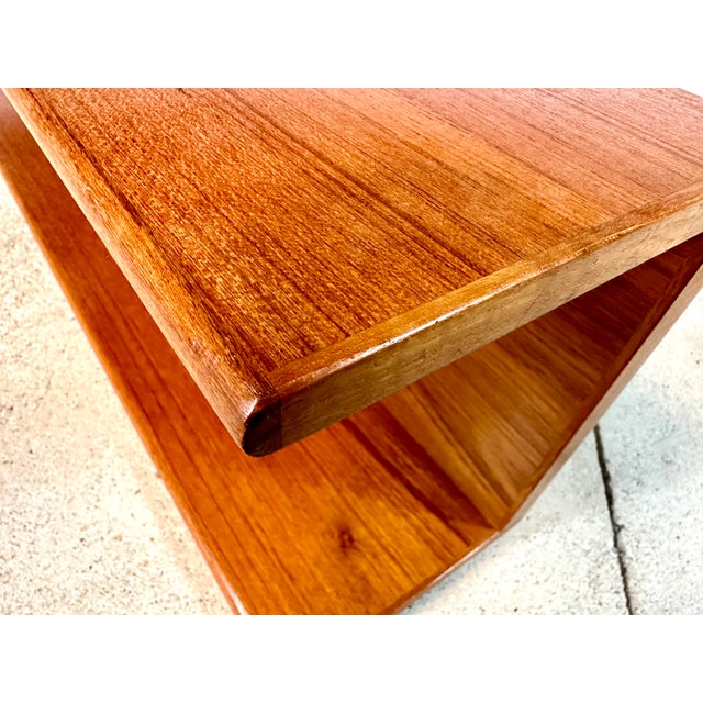 1960s Long Minimalist Teakwood Wall Shelf, 1960s For Sale - Image 5 of 18