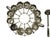 1960s Vintage Dorothy Thorpe Mid Century Modern Silver Fade Ombre Complete Punch Bowl Set Retro 15 pcs Set Complete For Sale - Image 5 of 9