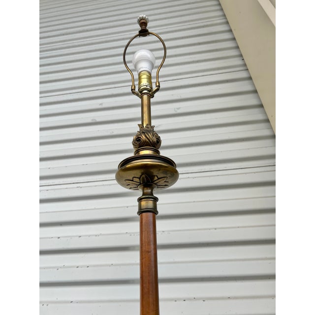1960s Brass Flaming Torch Floor Lamp Chairish