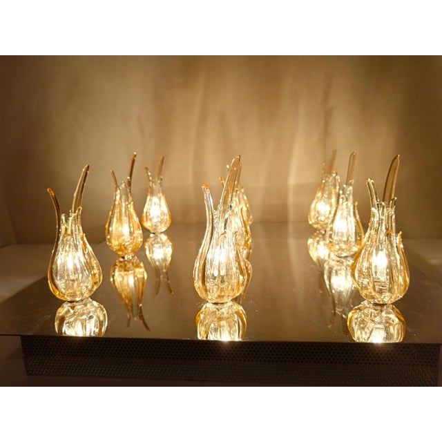 Murano Tulip Glass Ceiling Light by Aureliano Toso For Sale - Image 18 of 18