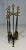 Brass and Brushed Steel Fireplace Tools Attributed to Maison Jansen For Sale - Image 12 of 12