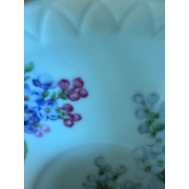 Vintage Mitterteich Bavaria Germany Cup and Saucer Flower Design Hand Painted For Sale - Image 4 of 11