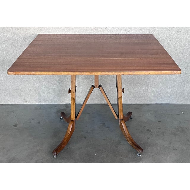 Mid-Century Modern Convertible Liftable Coffee Dining Table For Sale - Image 6 of 12