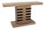 Robin Baron Leather Wrapped Console Table For Sale