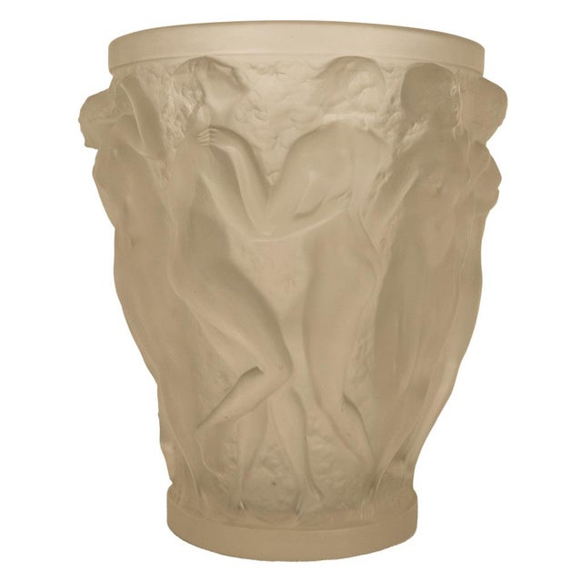 Rene Lalique Large Art Deco Opalescent Glass Crystal Vase Bacchantes Signed 1927 For Sale - Image 10 of 18