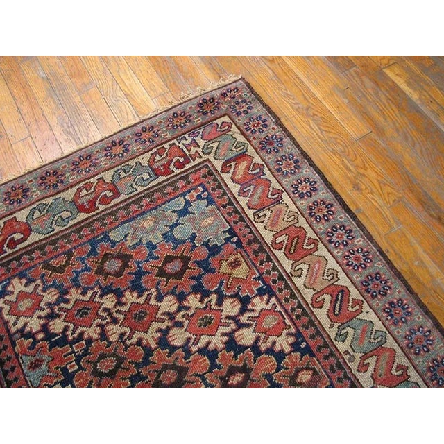 Handmade antique NW Persian carpet. Woven, circa 1890, (late 19th century). Persian informal rug, runner size: 3'8" x...