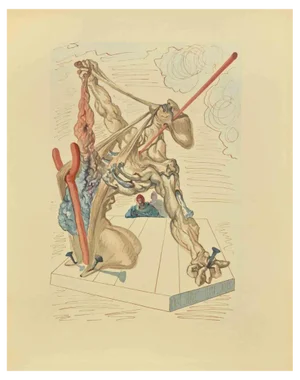 Salvador Dalí, Falsifiers, Woodcut, 1963