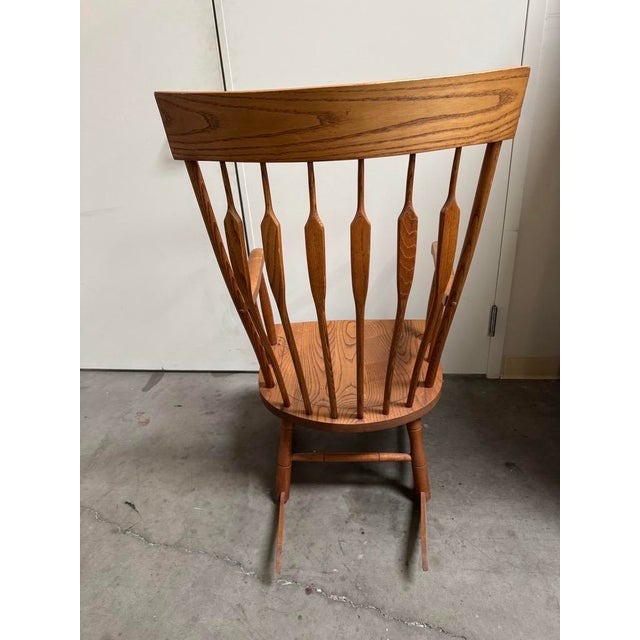 Nichols & Stone Vintage Nichols & Stone Mid-Century Early American Windsor Rocking Chair - Model 750 For Sale - Image 4 of 7