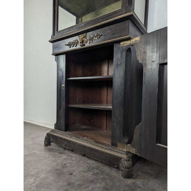 Napoleon III Display Cabinet with Porcelain Plaque For Sale - Image 6 of 14