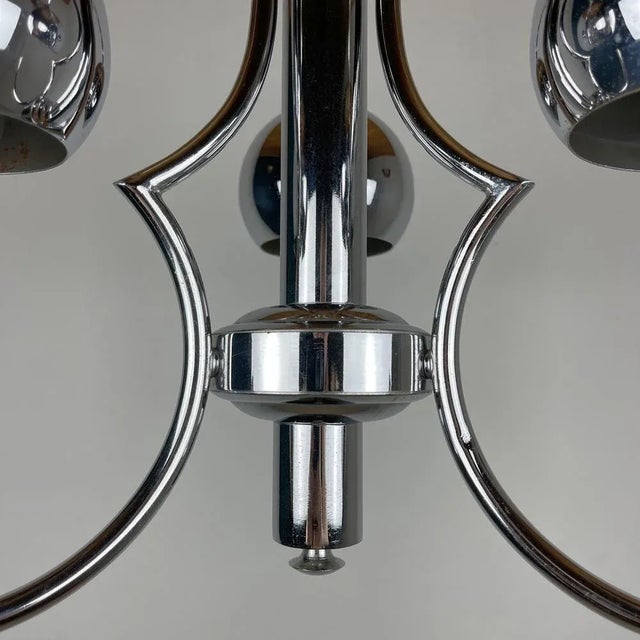 Mid-Century Eyeball Silver Pendant Lamp, Italy, 1970s For Sale - Image 10 of 11