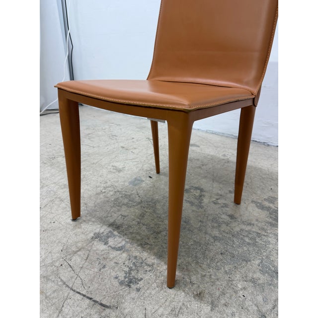 G.&r. Fauciglietti Latina High Back Leather Dining or Side Chair for Frag, Italy For Sale - Image 11 of 15