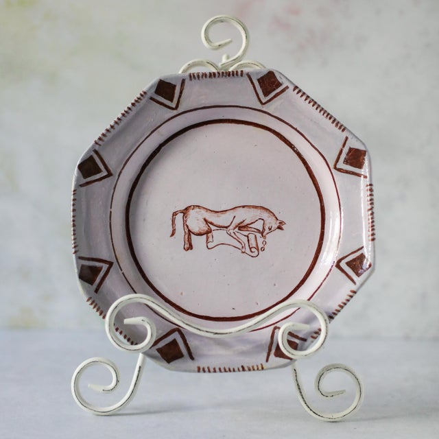 Émile Gallé French Faience Whimsical Animal Plate, Late 19th C For Sale - Image 15 of 15