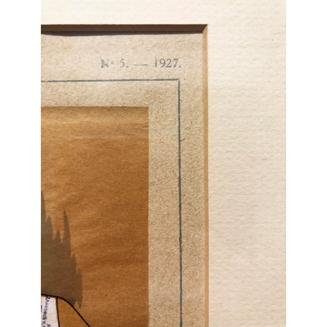 1927 "Tres Parisien" Jean Patau French Fashion Pochoir, Framed For Sale In New York - Image 6 of 7